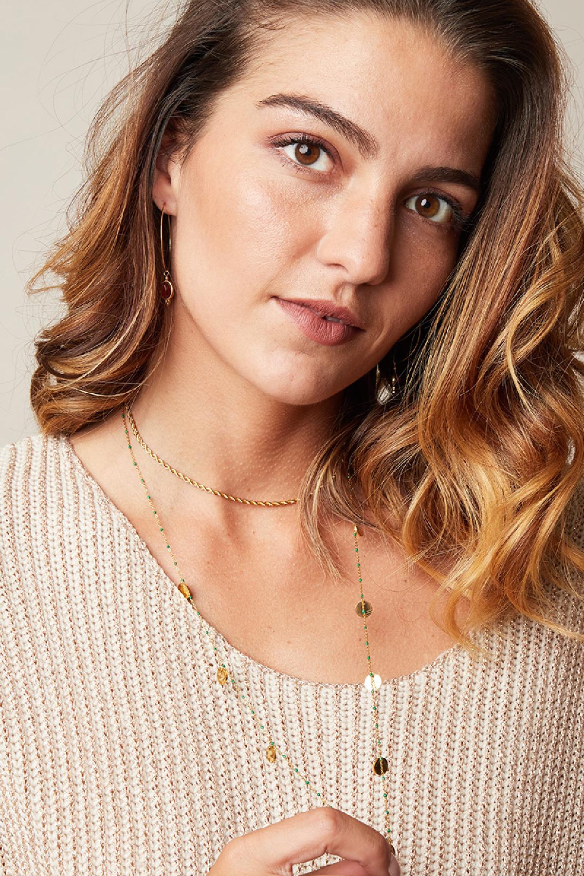 Necklace Like a Boss Gold Color Stainless Steel