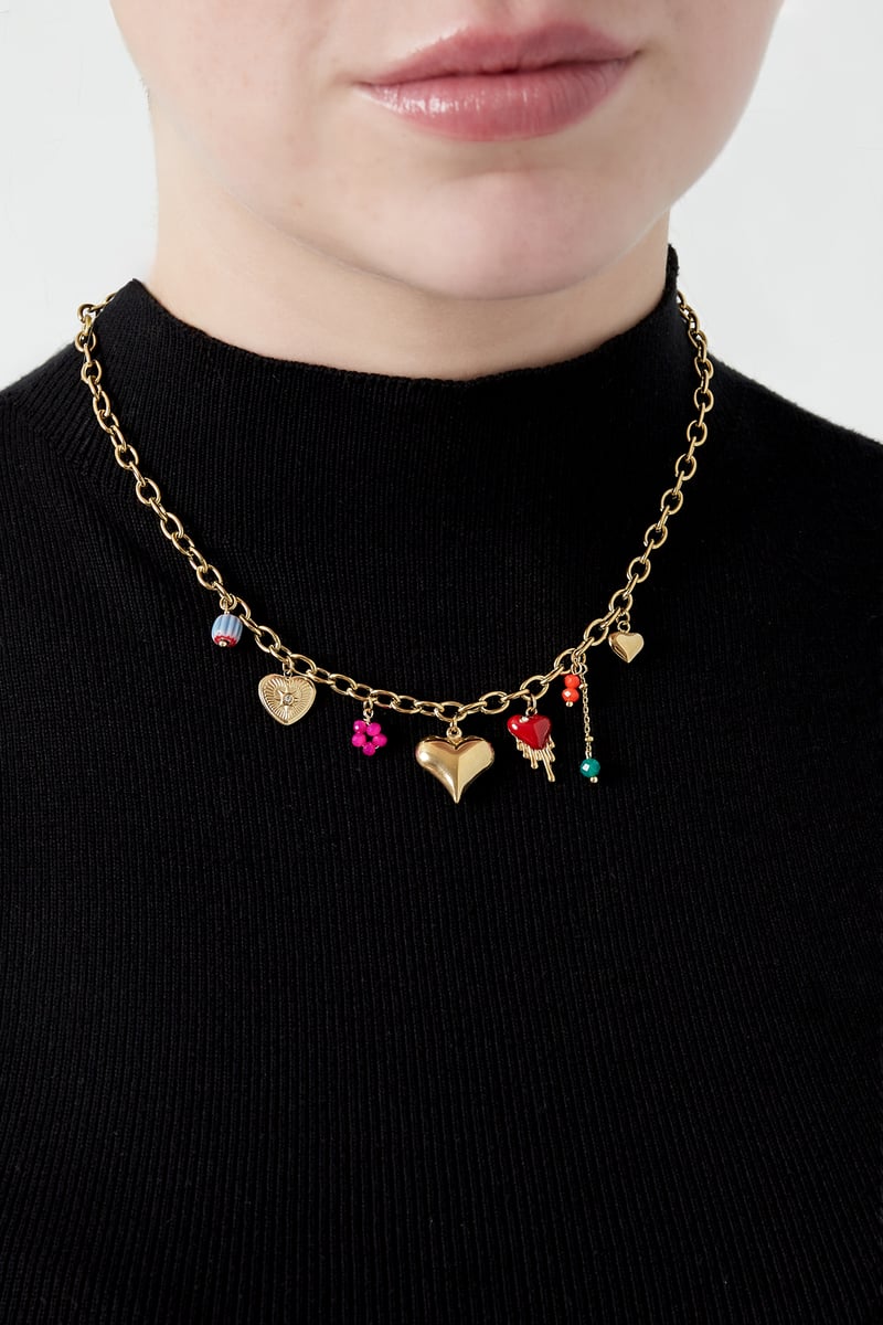 charm necklace lovers glow