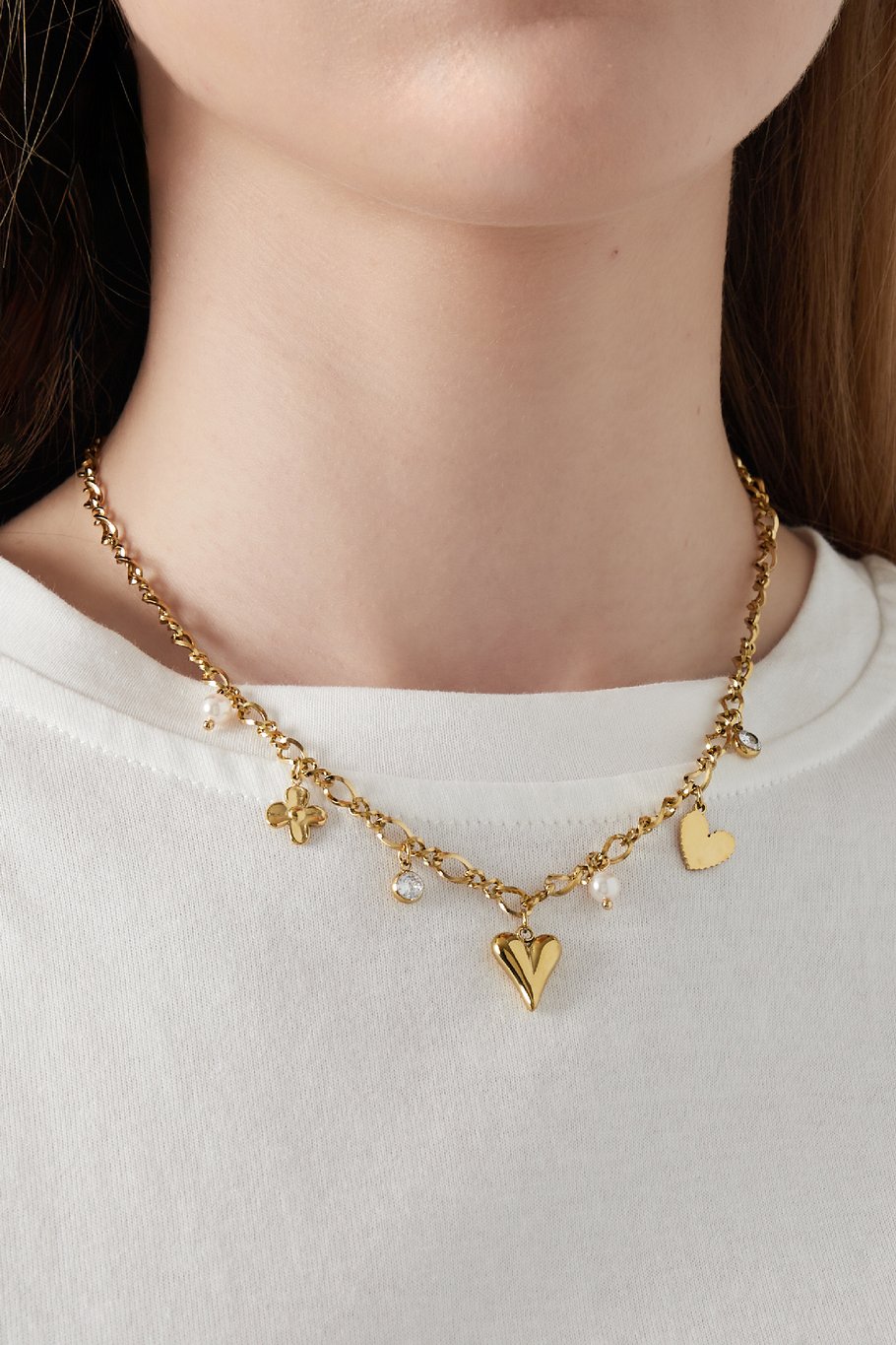 SPARKLING LOVE KETTING - GOUDEN KETTING