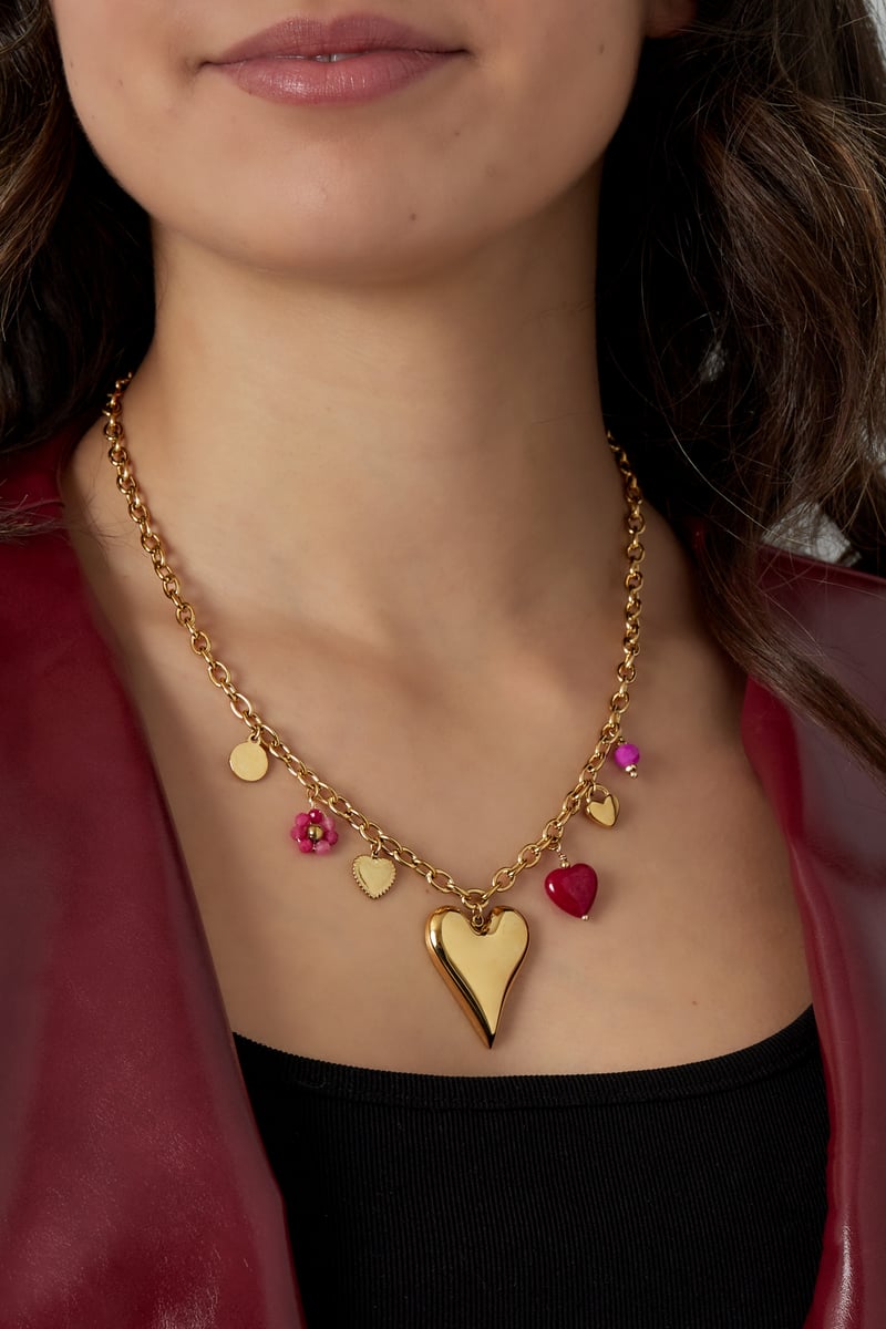 Charm & chill necklace - Fuchsia