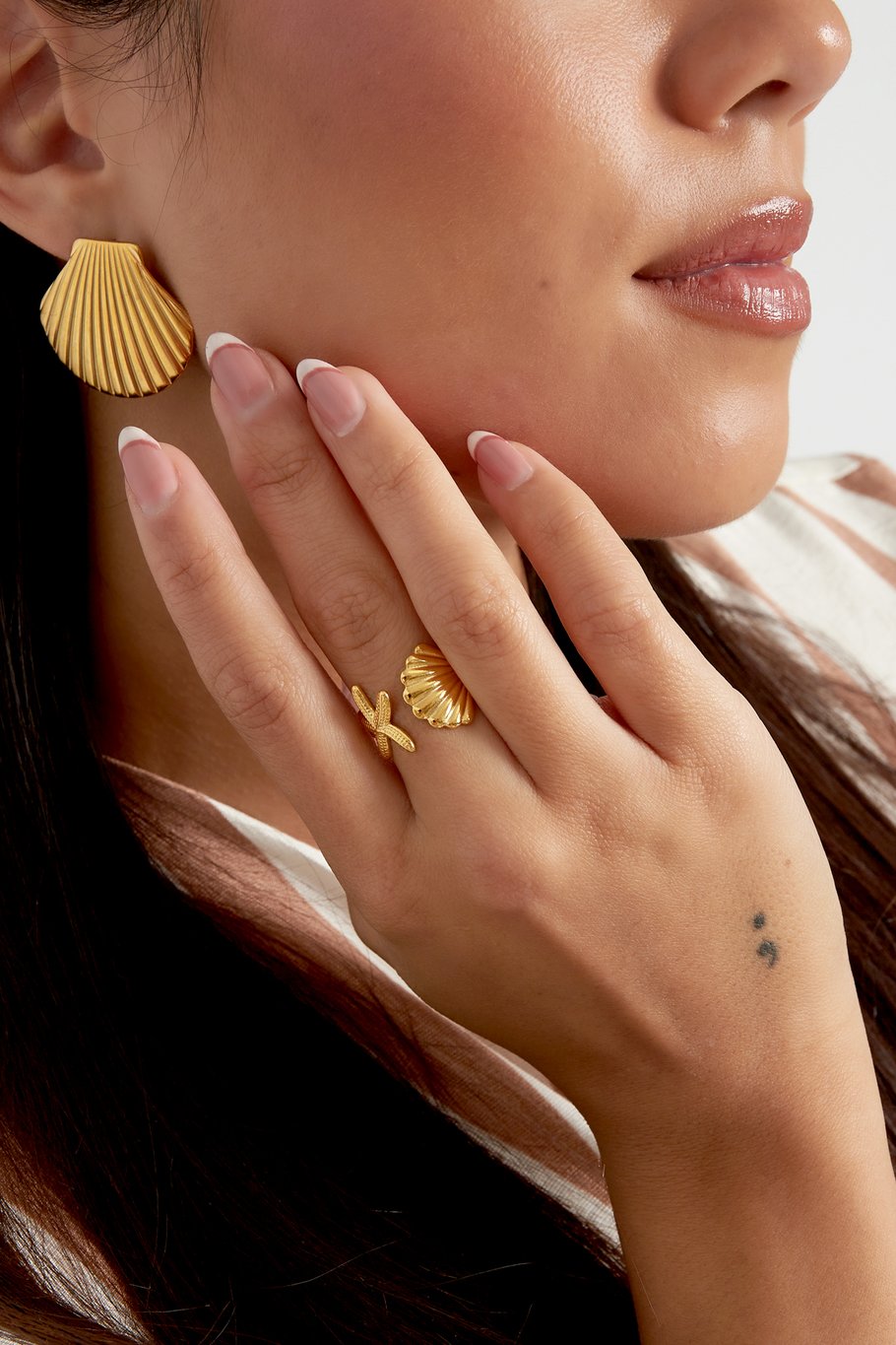 RING SEA SHELL VIBES - GOUDEN RING