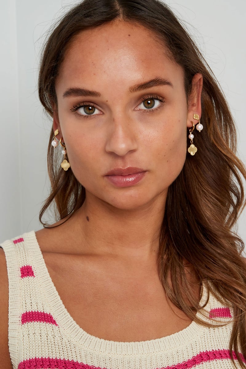 earrings clover pearl dream