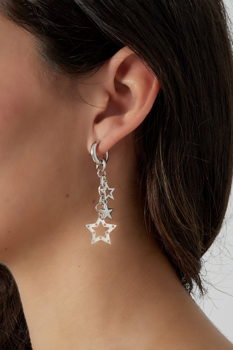 Earrings starry nights - Silver Color color