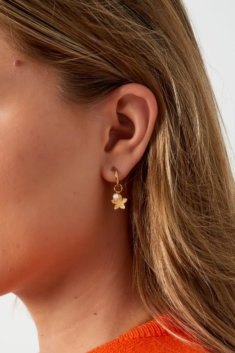 pearl blossom earrings