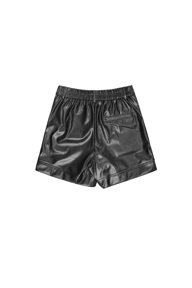 PU shorts - Black