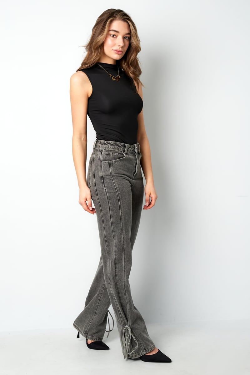 Jeans bossy bow - Blue