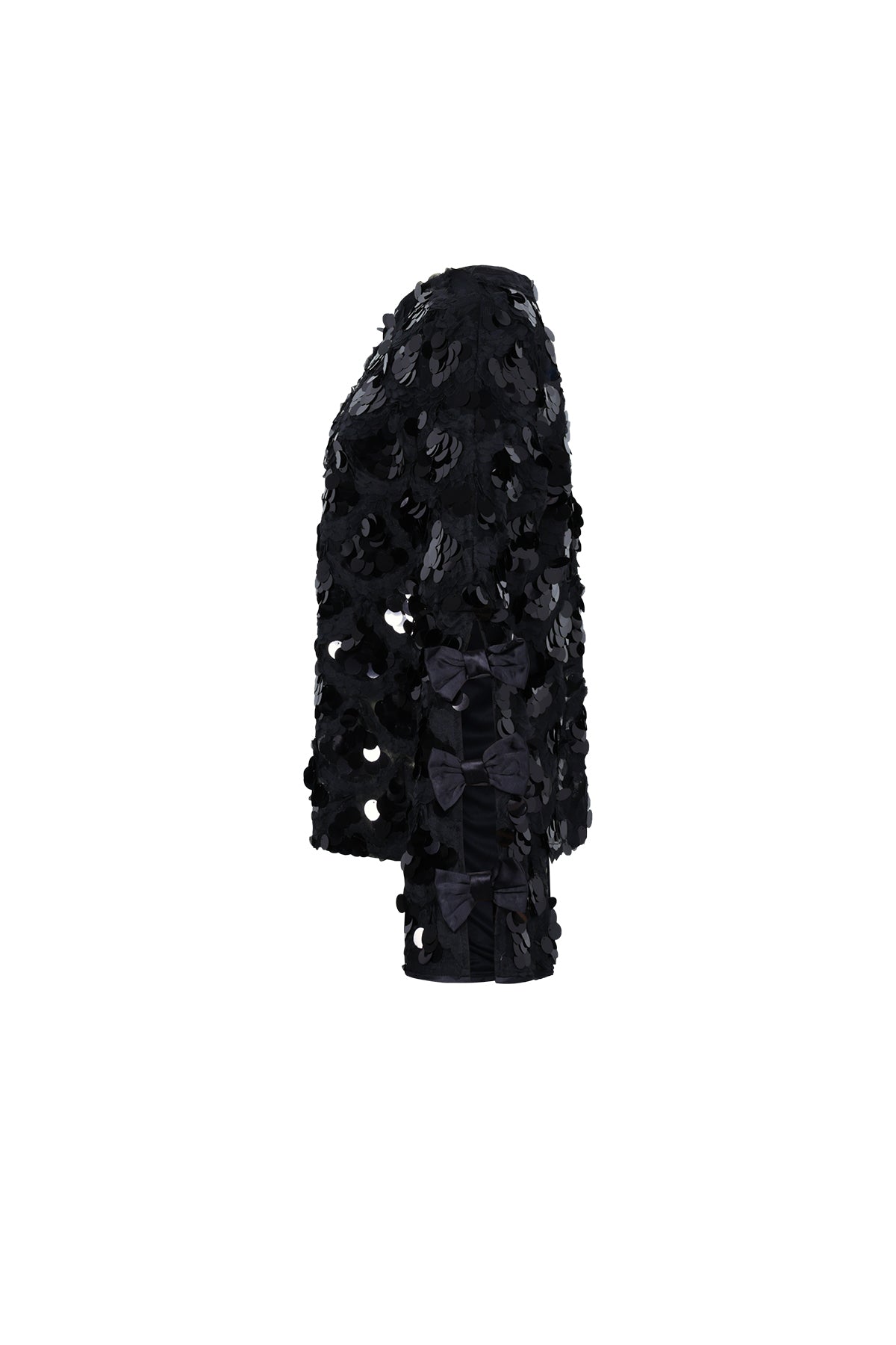 Polyester fiber (polyester) Long sleeve tops Sequins Elegant Fall/Winter Clothes