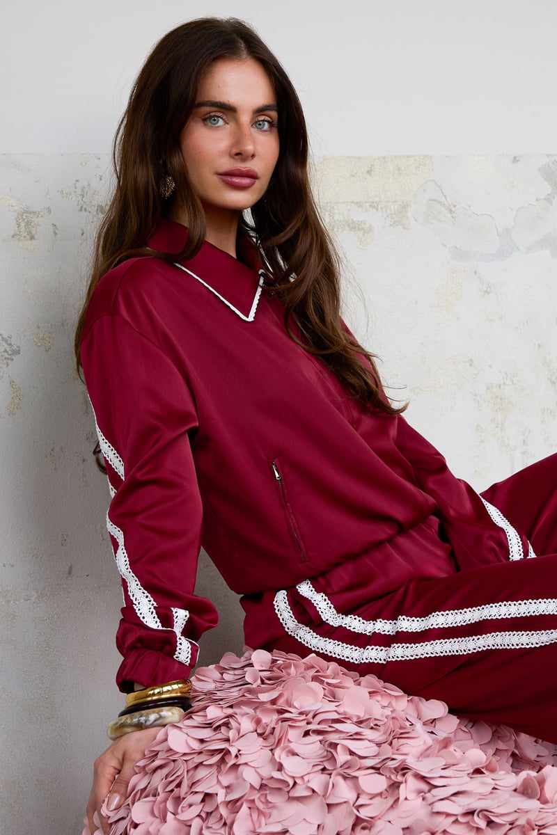 Satin Look Sporty Jacket
