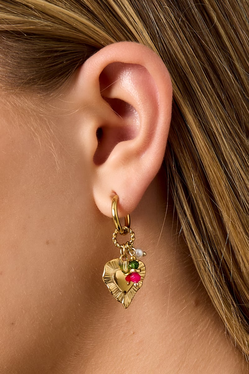 Heart Happy Charm earrings