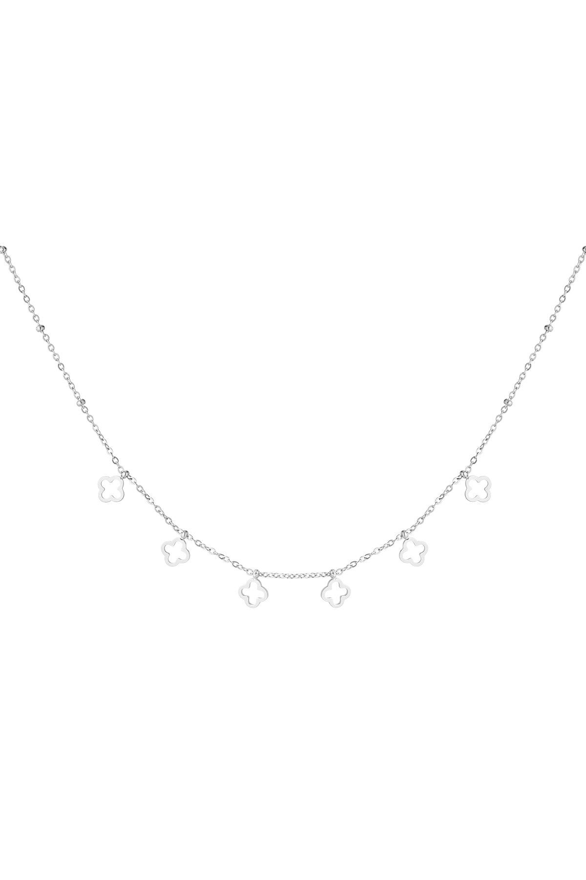 necklace 6 leaf clovers