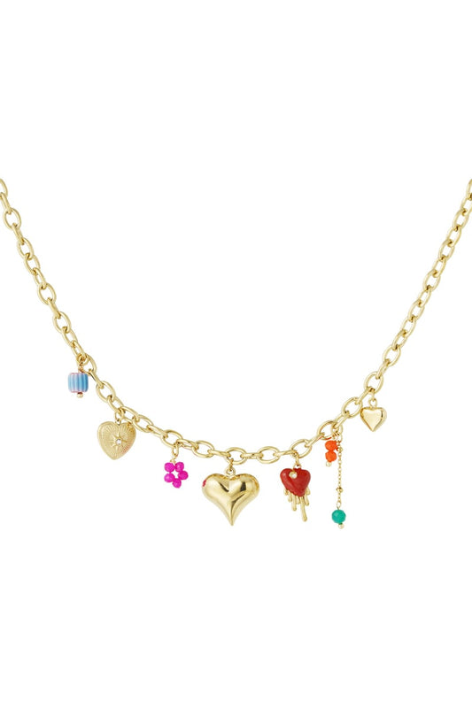 charm necklace lovers glow