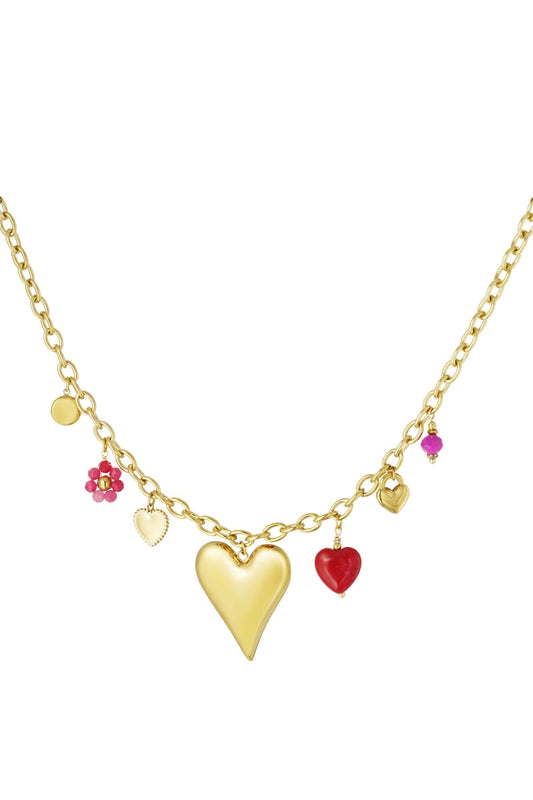 Charm & chill necklace - Fuchsia