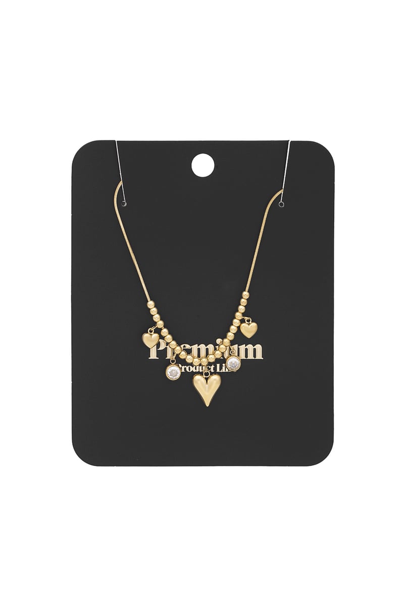 gleaming heart necklace