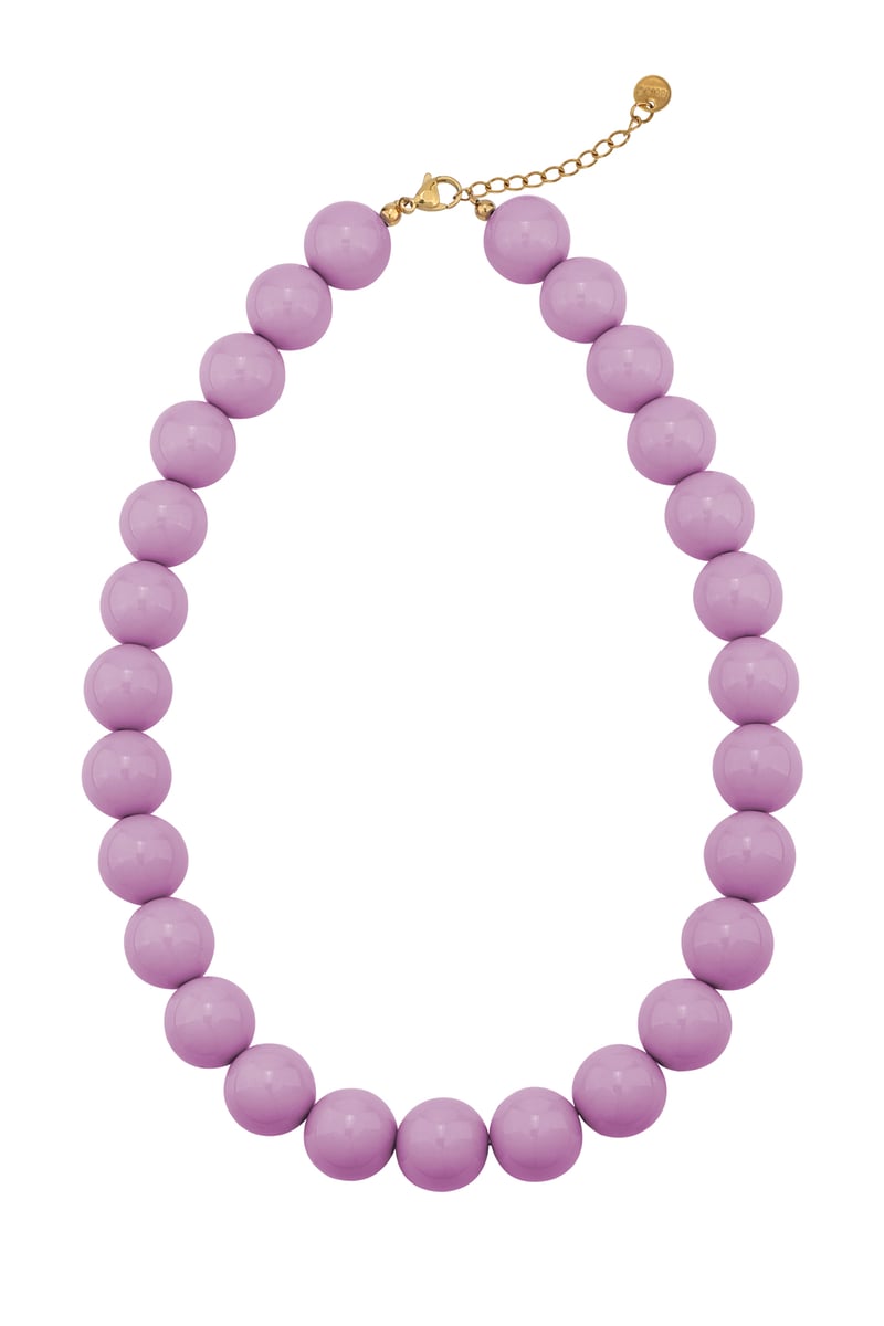 Large colored necklace - 15mm