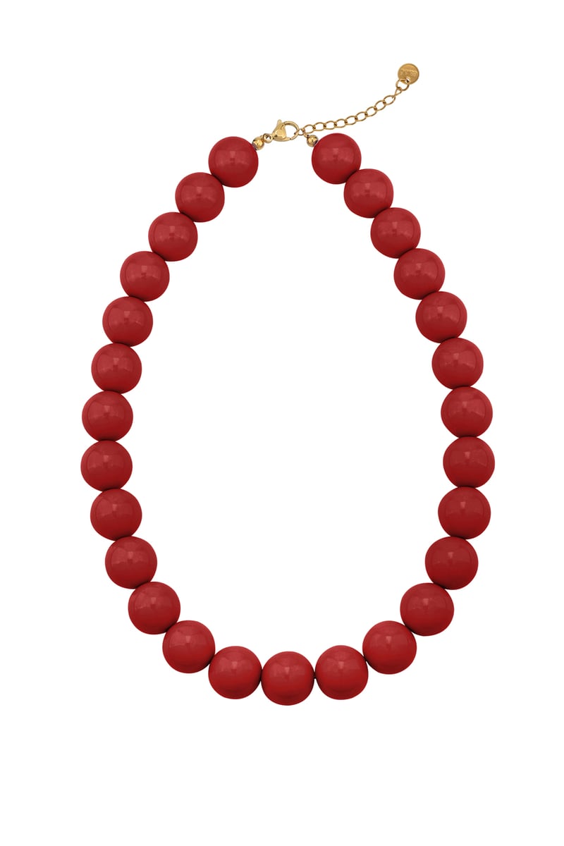 Large colored necklace - 15mm