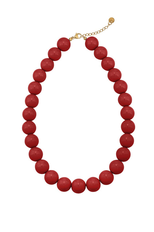 Large colored necklace - 15mm