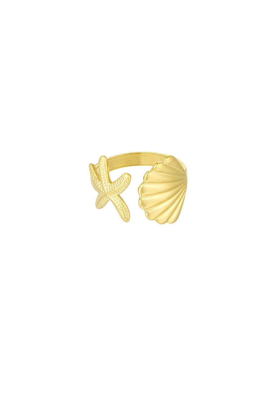 RING SEA SHELL VIBES - GOUDEN RING