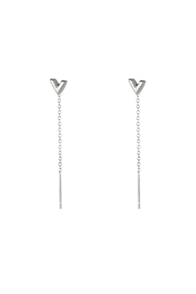 stainless steel chain earrings arrow