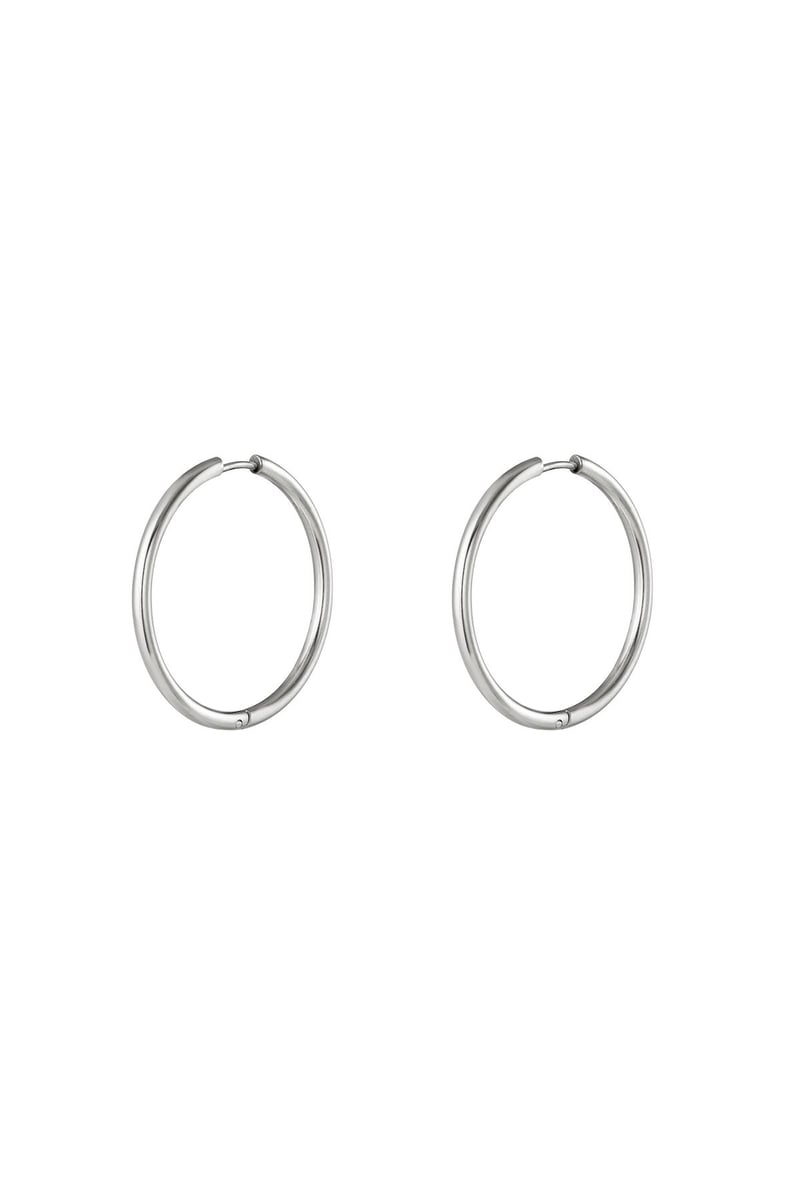 stainless steel earrings hoops small
