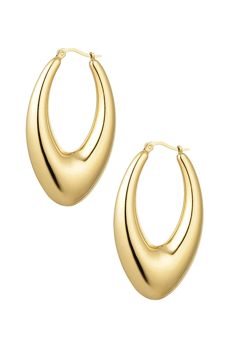 large gold drop earrings