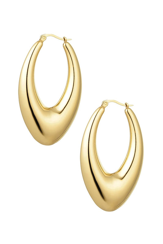 large gold drop earrings