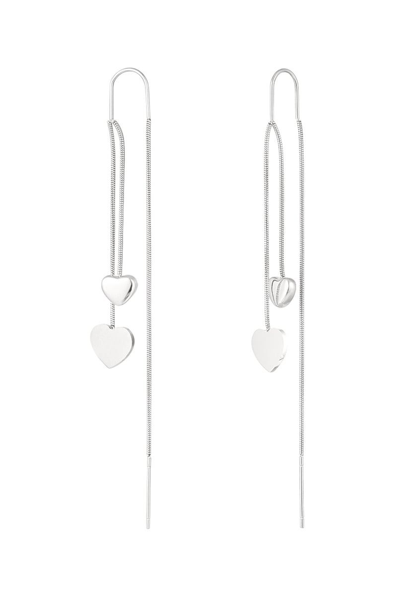hanging heart earrings