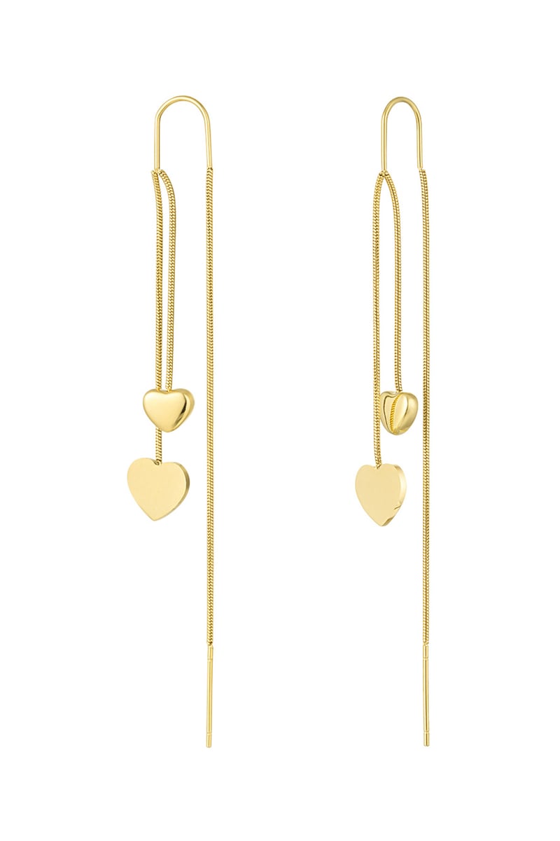 hanging heart earrings