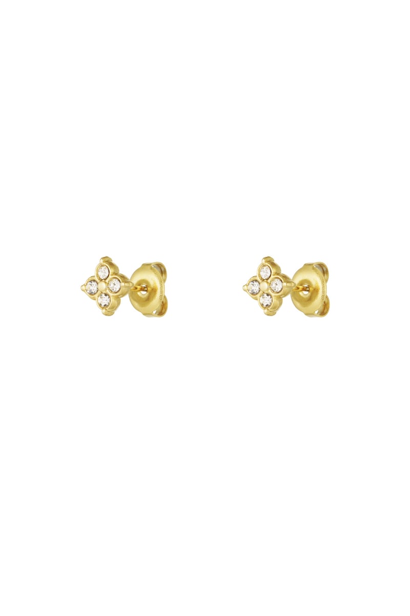 stud earrings sparkle with stones