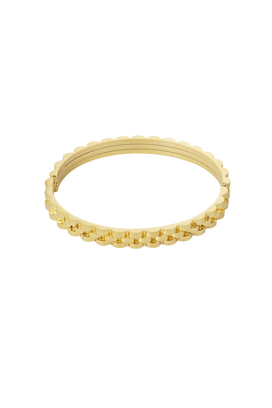 Schakel Bangel - Armband Goud