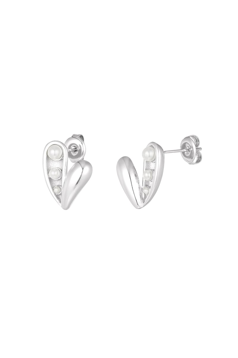 open pearl heart earrings