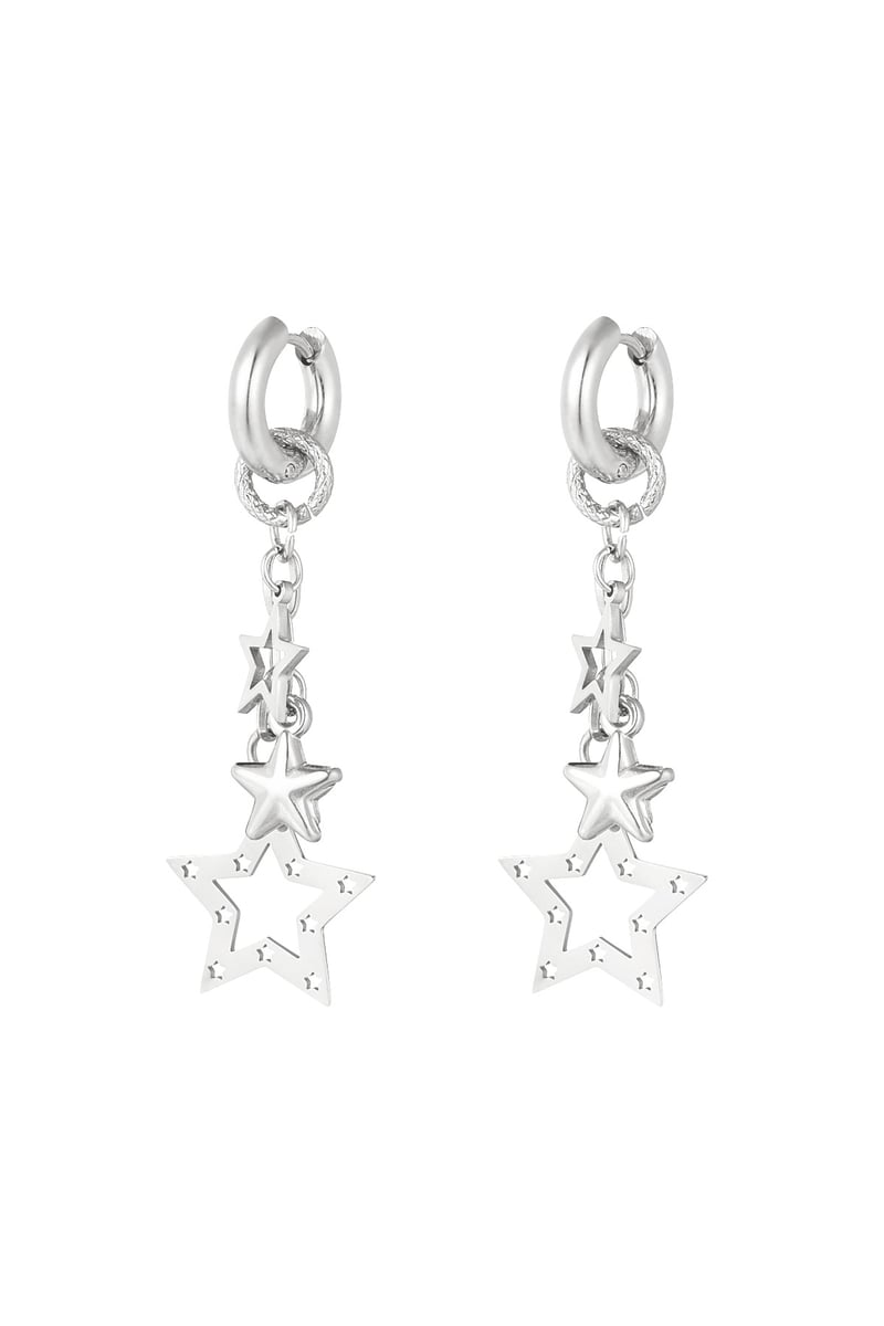 Earrings starry nights - Silver Color color