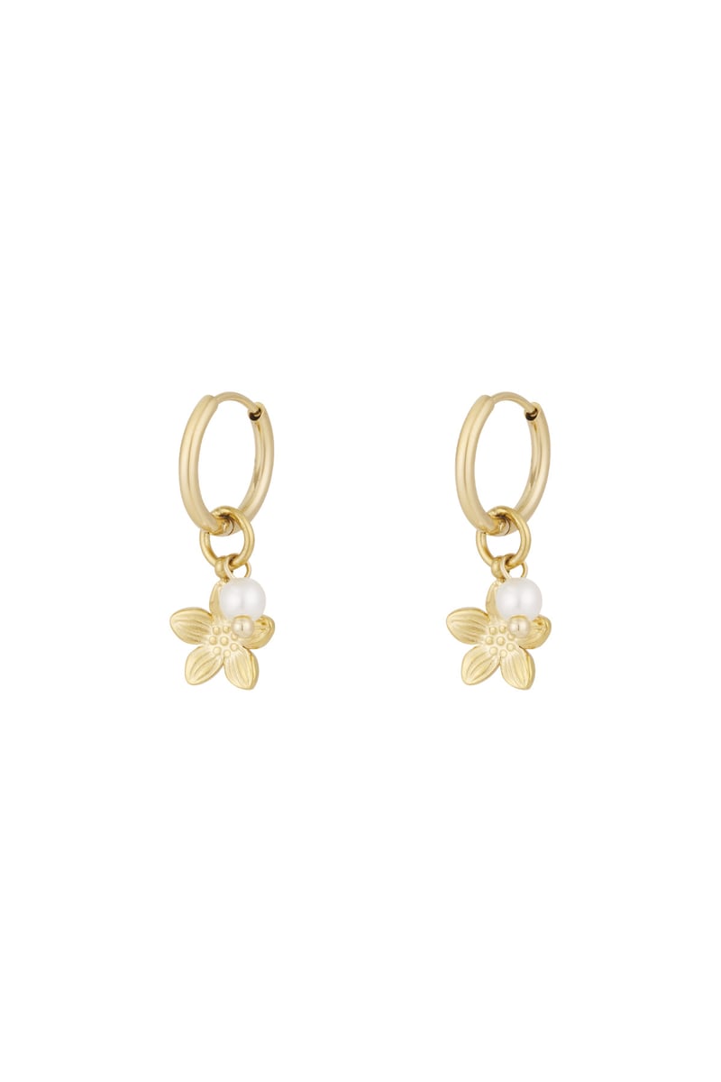 pearl blossom earrings
