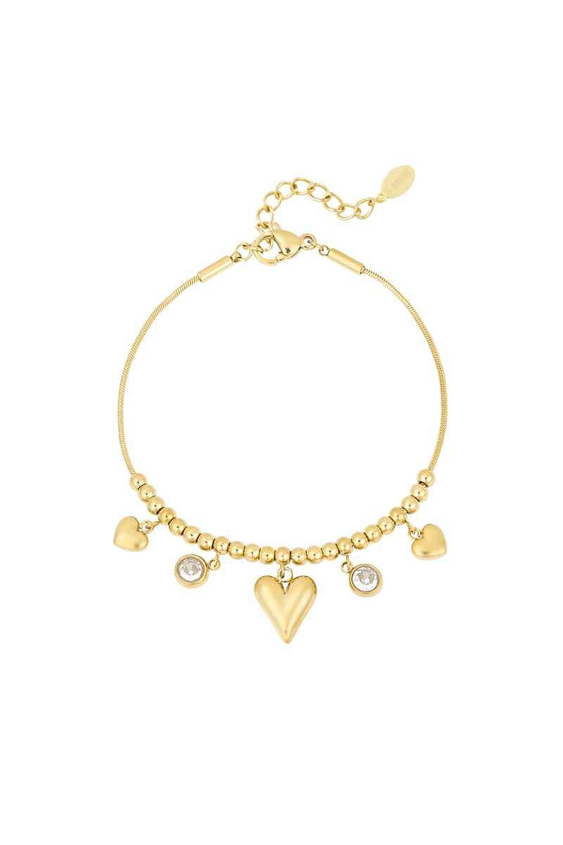 gleaming heart bracelet