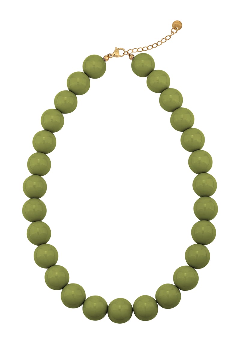 Large colored necklace - 15mm