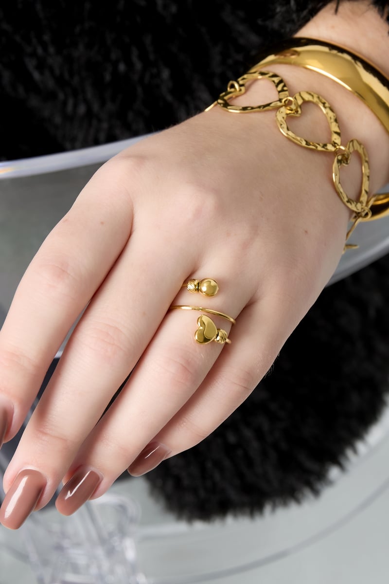 Stainless Steel Minimalist Rings Heart Casual Daily Simple Series Women's jewelry