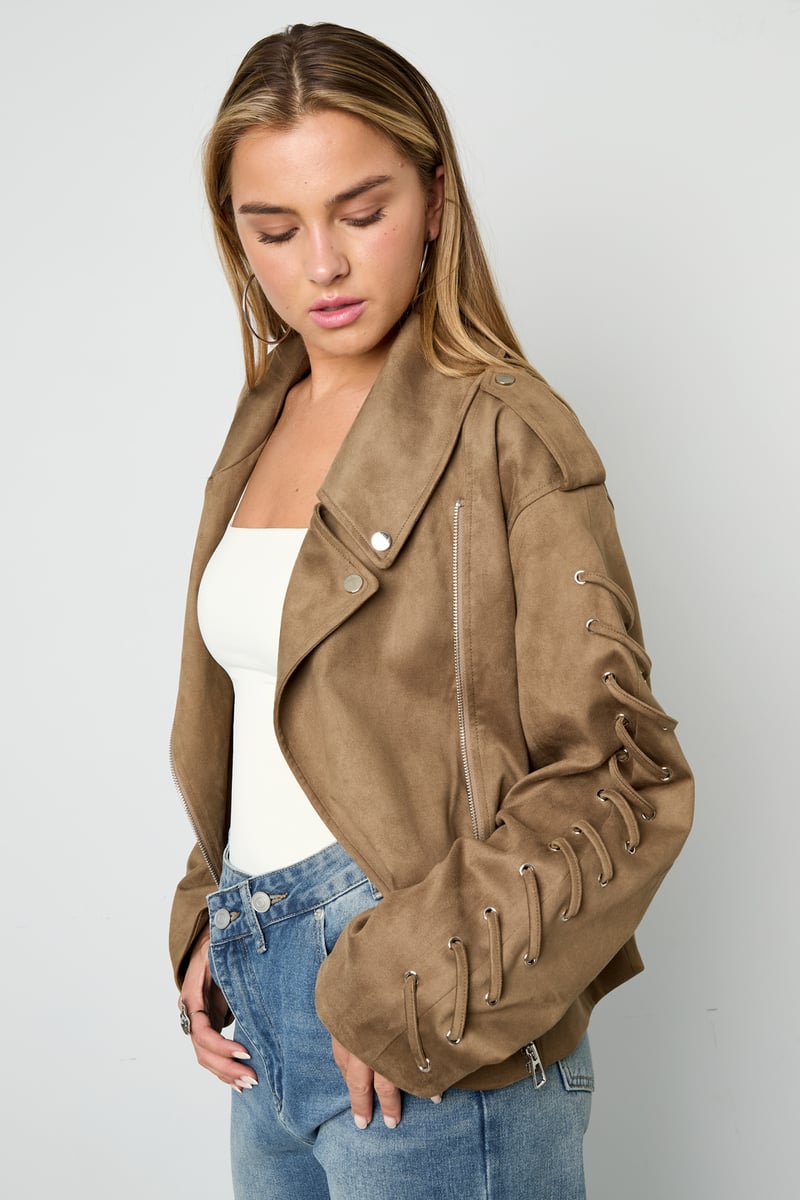 Laced Suede Jacket