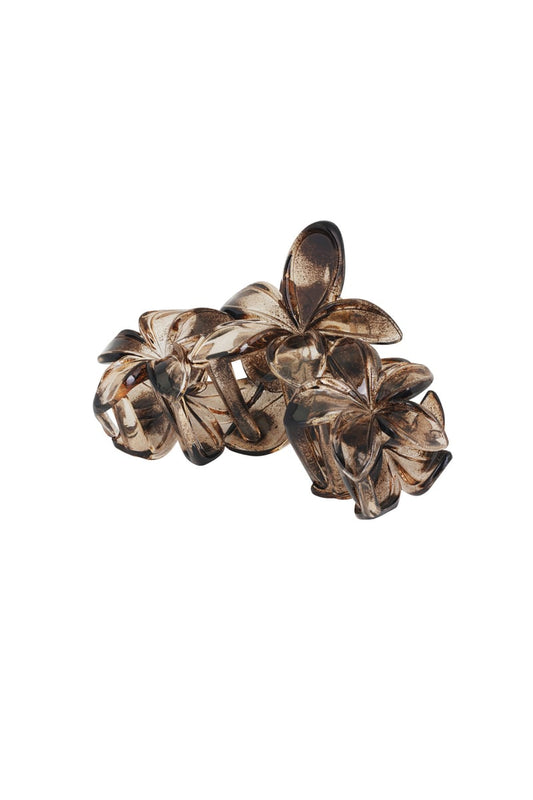 Wildflower hair clip - Brown