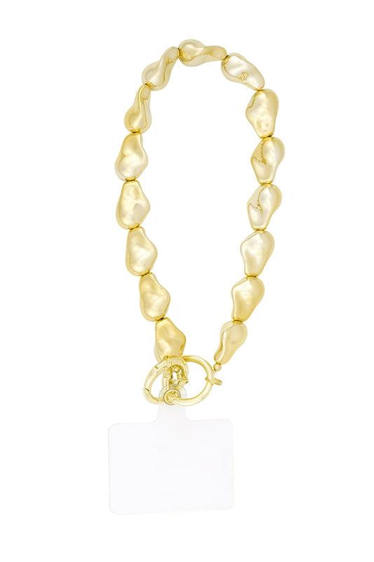 Phone cord elegant edge-Gold color