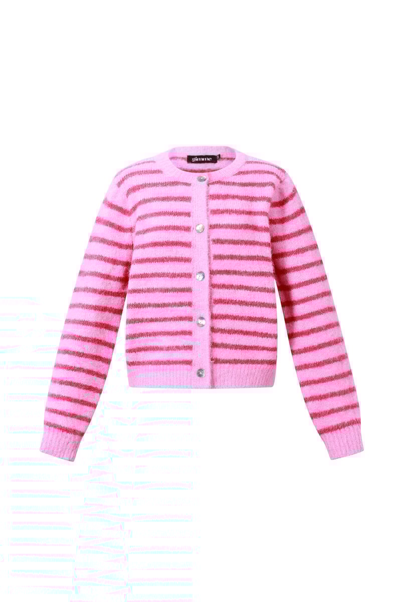 Polyester fiber (polyester) Knit cardigan Stripes Casual Fall/Winter  Clothes