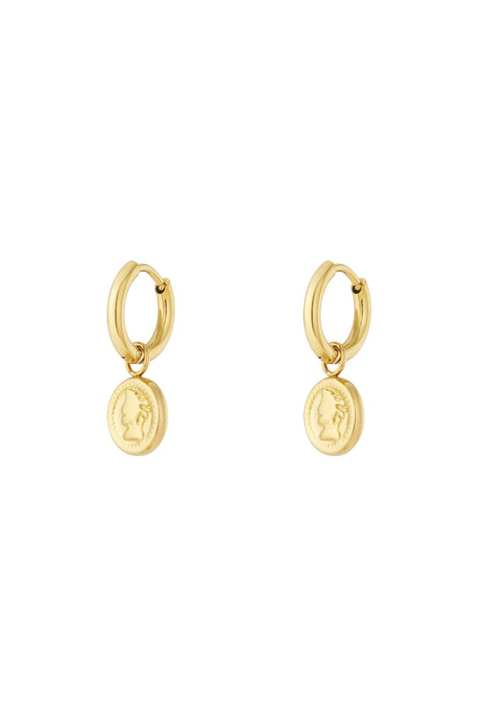 Muse coins earrings