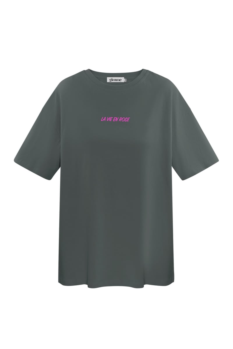 T-shirt la vie en rose - dark gray