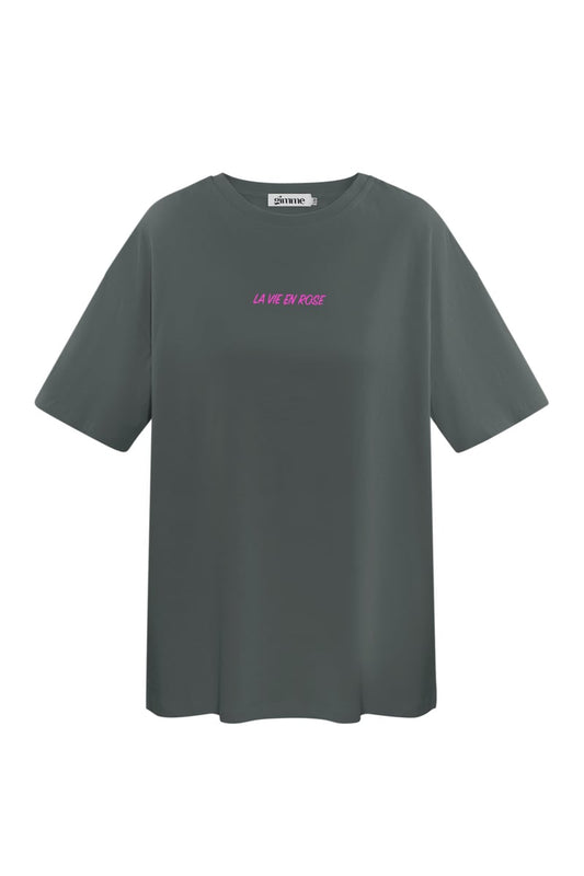T-shirt la vie en rose - dark gray