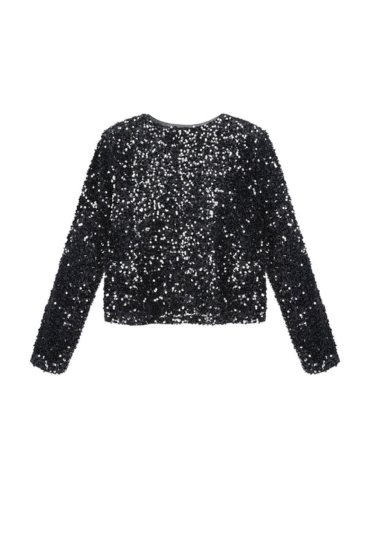 Party top with sequins