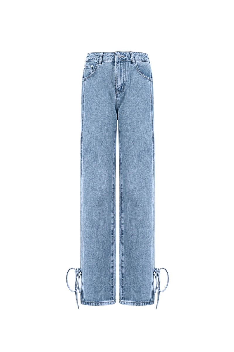 Jeans bossy bow - Blue