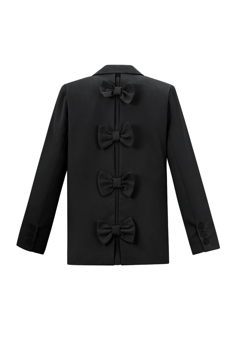 Blazer with bow - Black