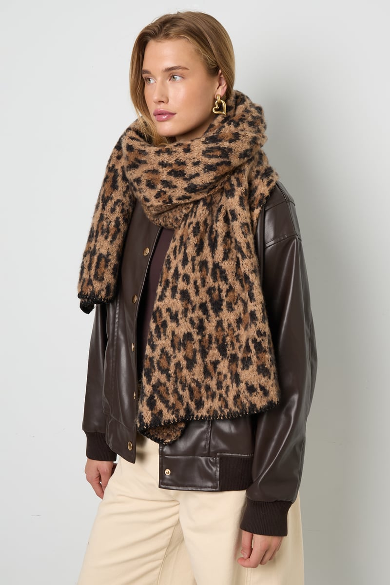 Winter scarves Leopard Print Casual Polyester Daily Accessories