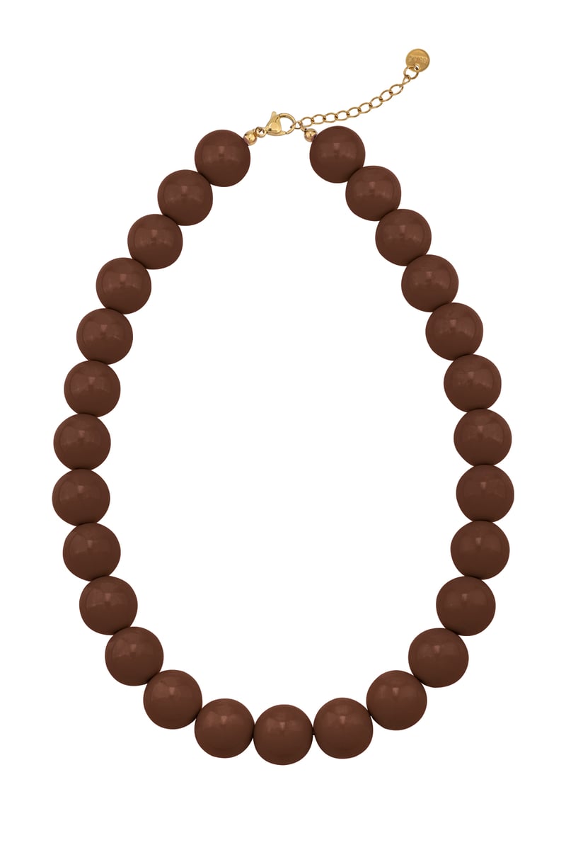 Large colored necklace - 15mm