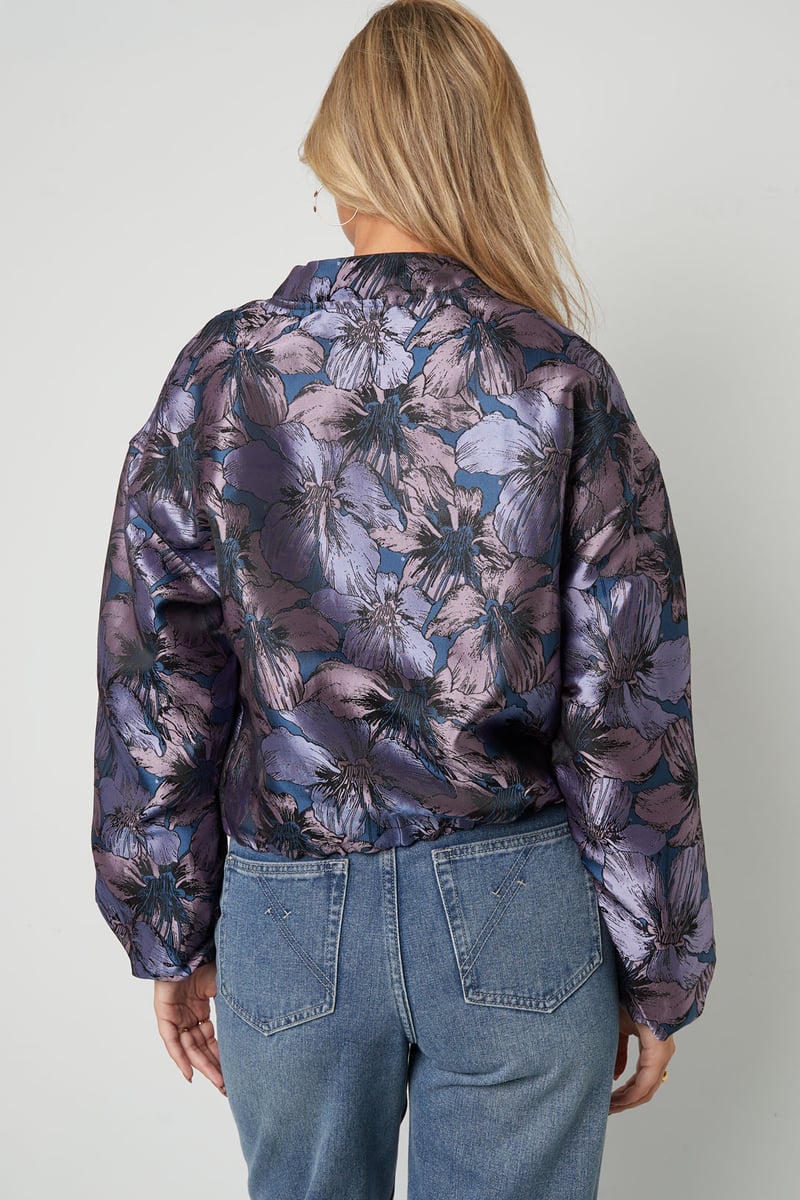 Jacquard Jacket Flower