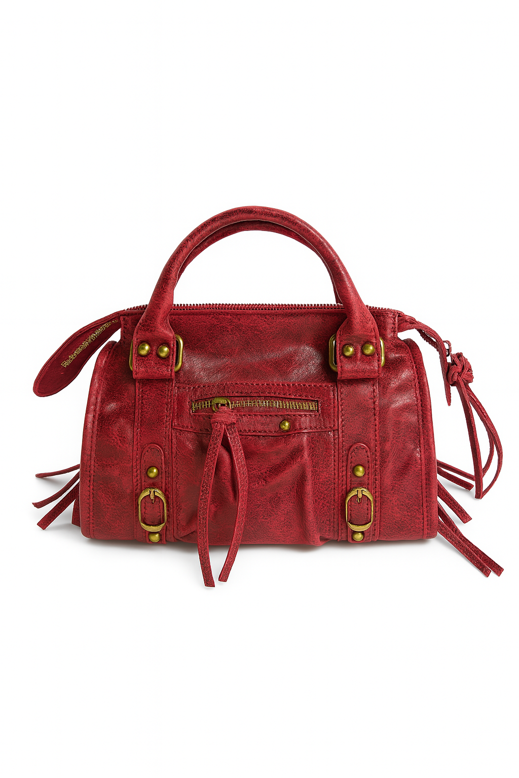 BORDEAUX LEATHER GOLDY - TAS