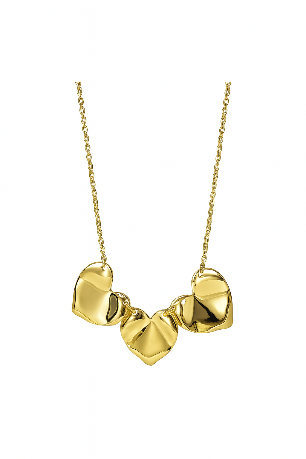 TRIPLE BIG HEARTS - KETTING